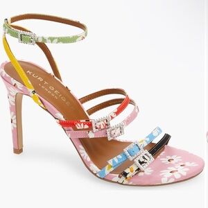 Kurt Geiger Pink Multicolor Strappy Heels